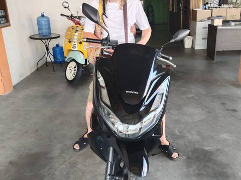 Rental motorbike customer photo